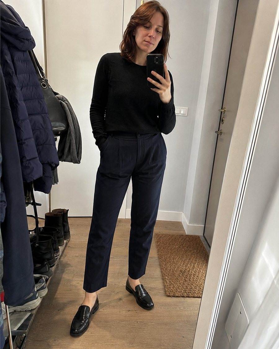 Foto cliente simulata per recensione scarpe donna 03