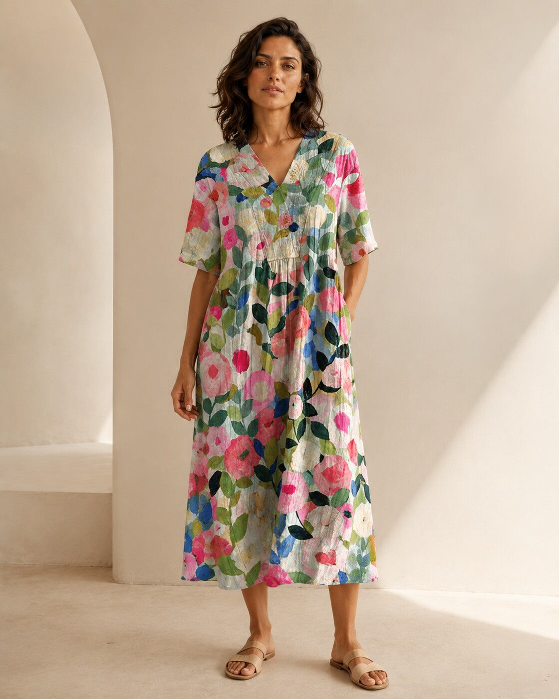 Silvia · Vestito Floreale Breezy — NORTELLI