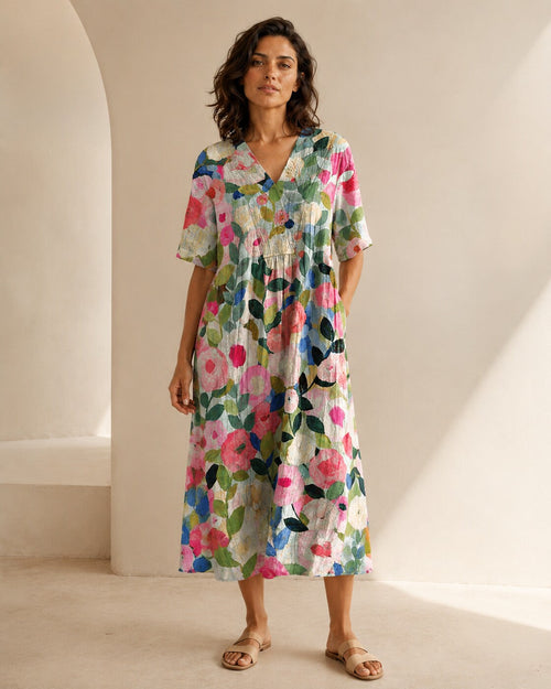 Silvia · Vestito Floreale Breezy — NORTELLI