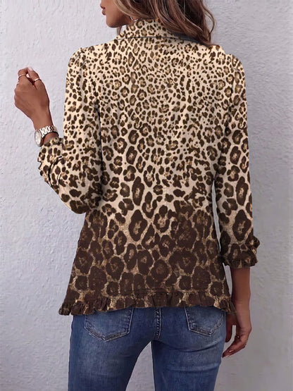 Nazaret · Giacca leopardata con volant