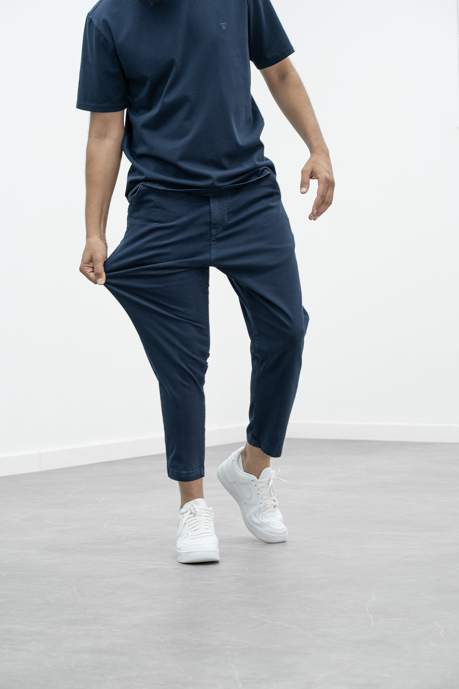 Evandro · Pantalone 7/8 Blu Navy — vista posteriore