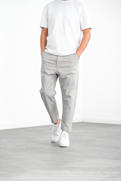Evandro · Pantalone 7/8 Grigio — vista frontale