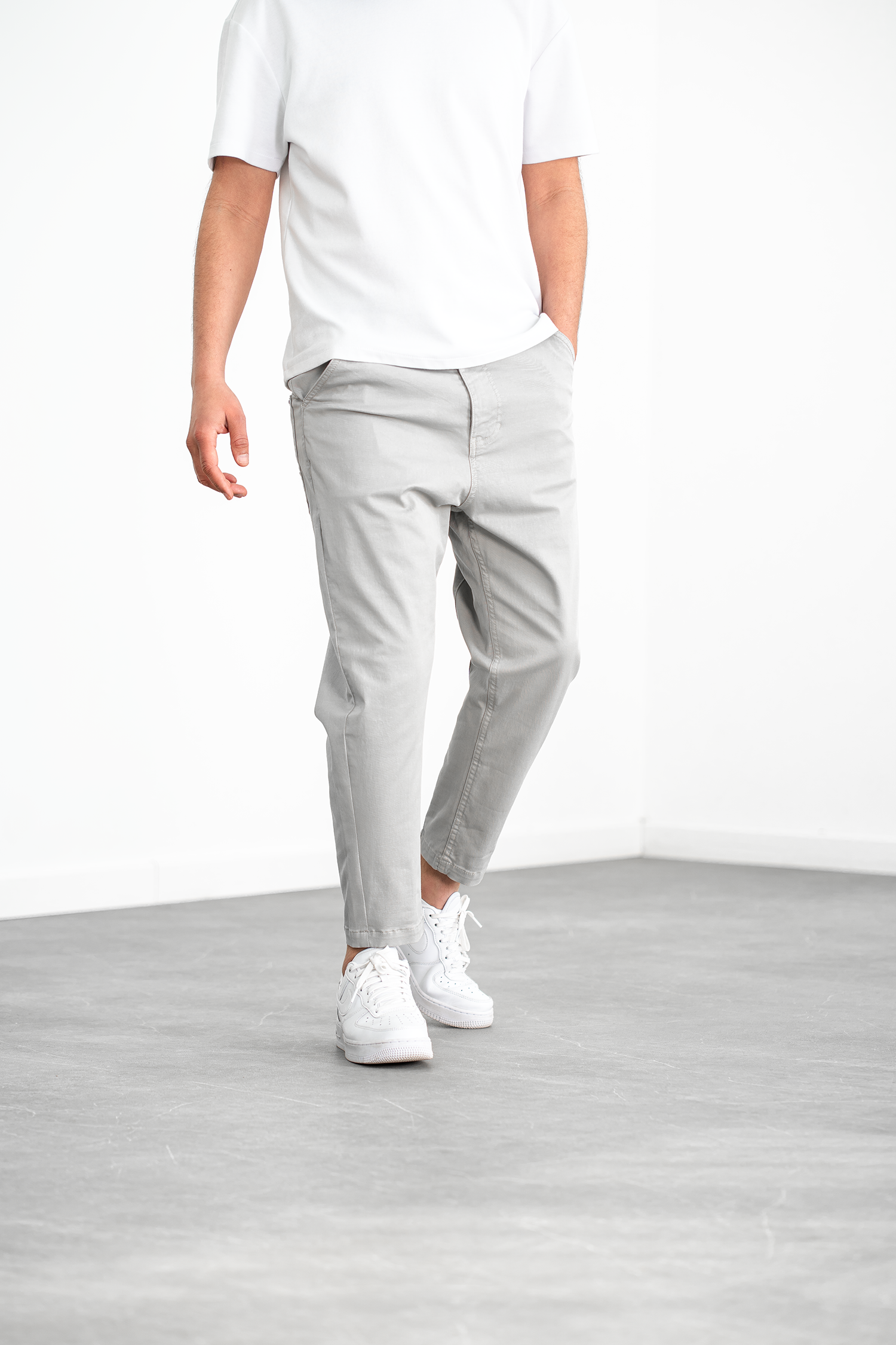 Evandro · Pantalone 7/8 Grigio — vista posteriore