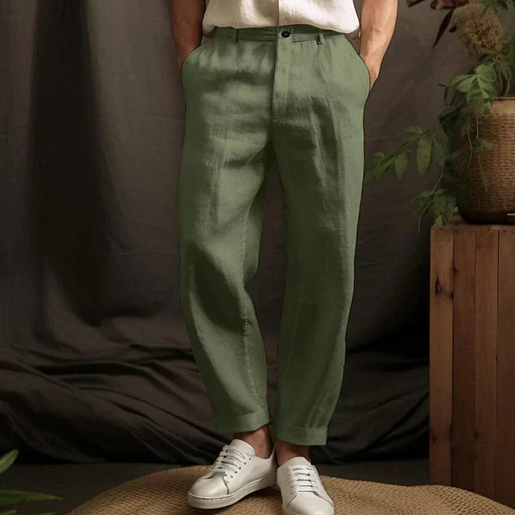Alberto · Pantaloni in Lino Morbido