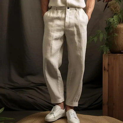 Alberto · Pantaloni in Lino Morbido