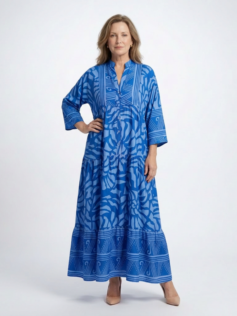 Marianne | Abito midi con botones en la parte delantera