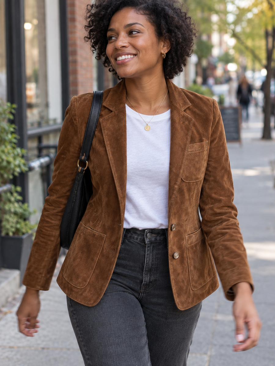 Foto · Adelgisa · Blazer marrone vintage