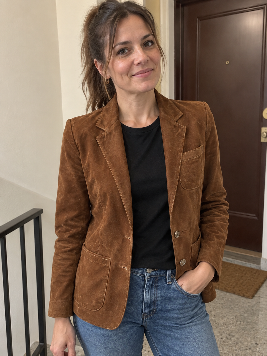 Foto · Adelgisa · Blazer marrone vintage