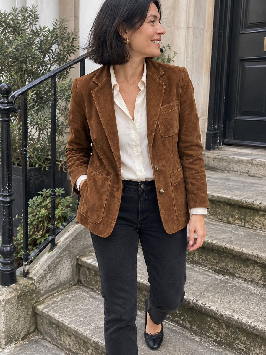 Foto · Adelgisa · Blazer marrone vintage