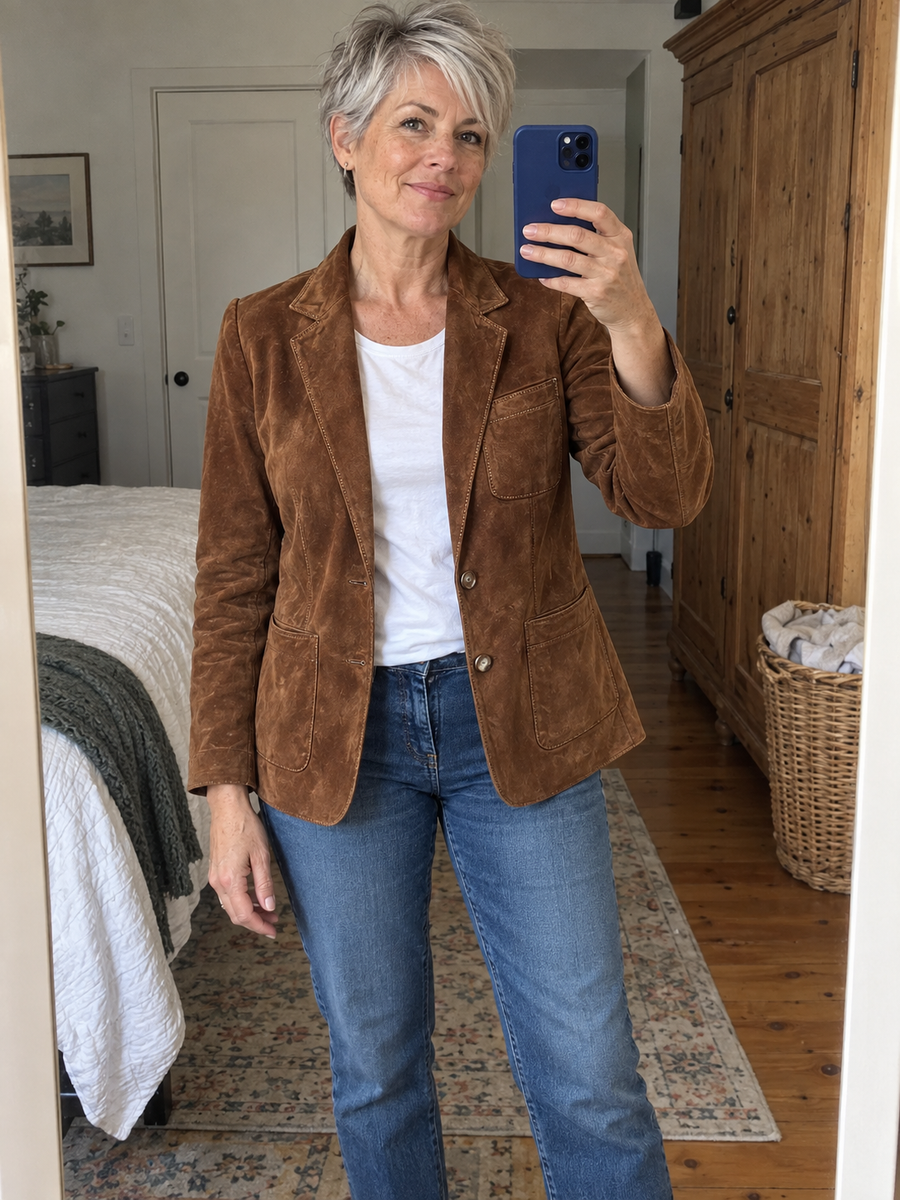 Foto · Adelgisa · Blazer marrone vintage