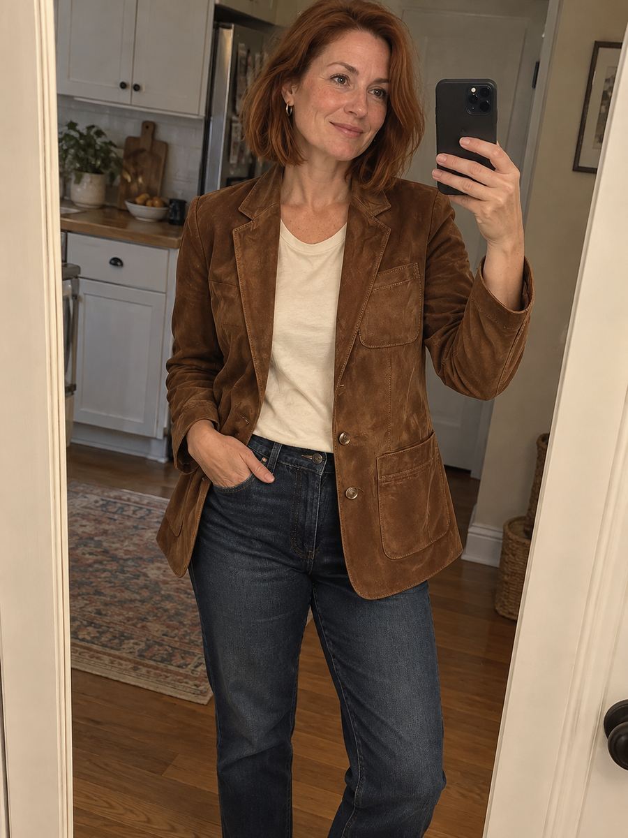 Foto · Adelgisa · Blazer marrone vintage