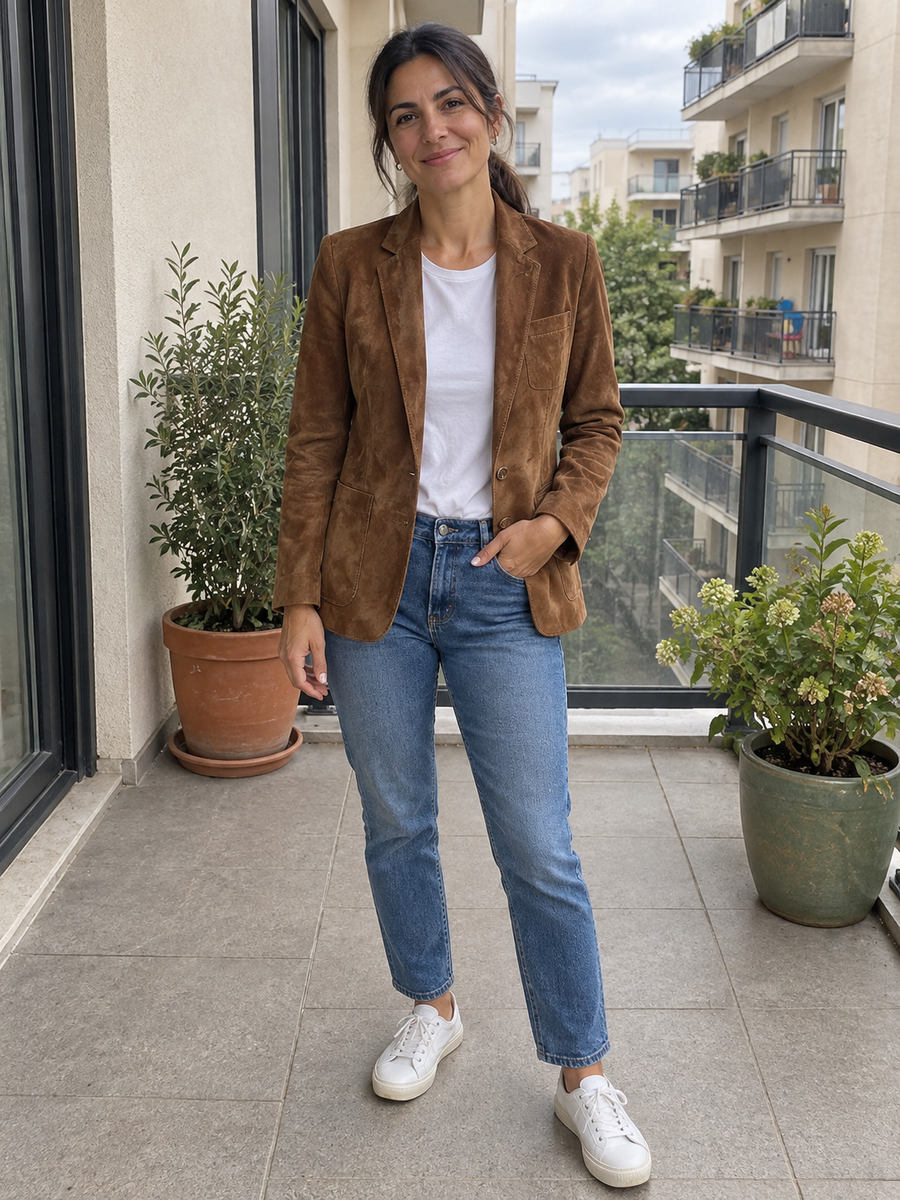 Foto · Adelgisa · Blazer marrone vintage