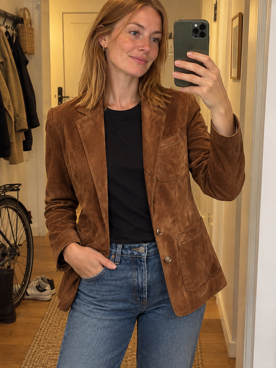 Foto · Adelgisa · Blazer marrone vintage