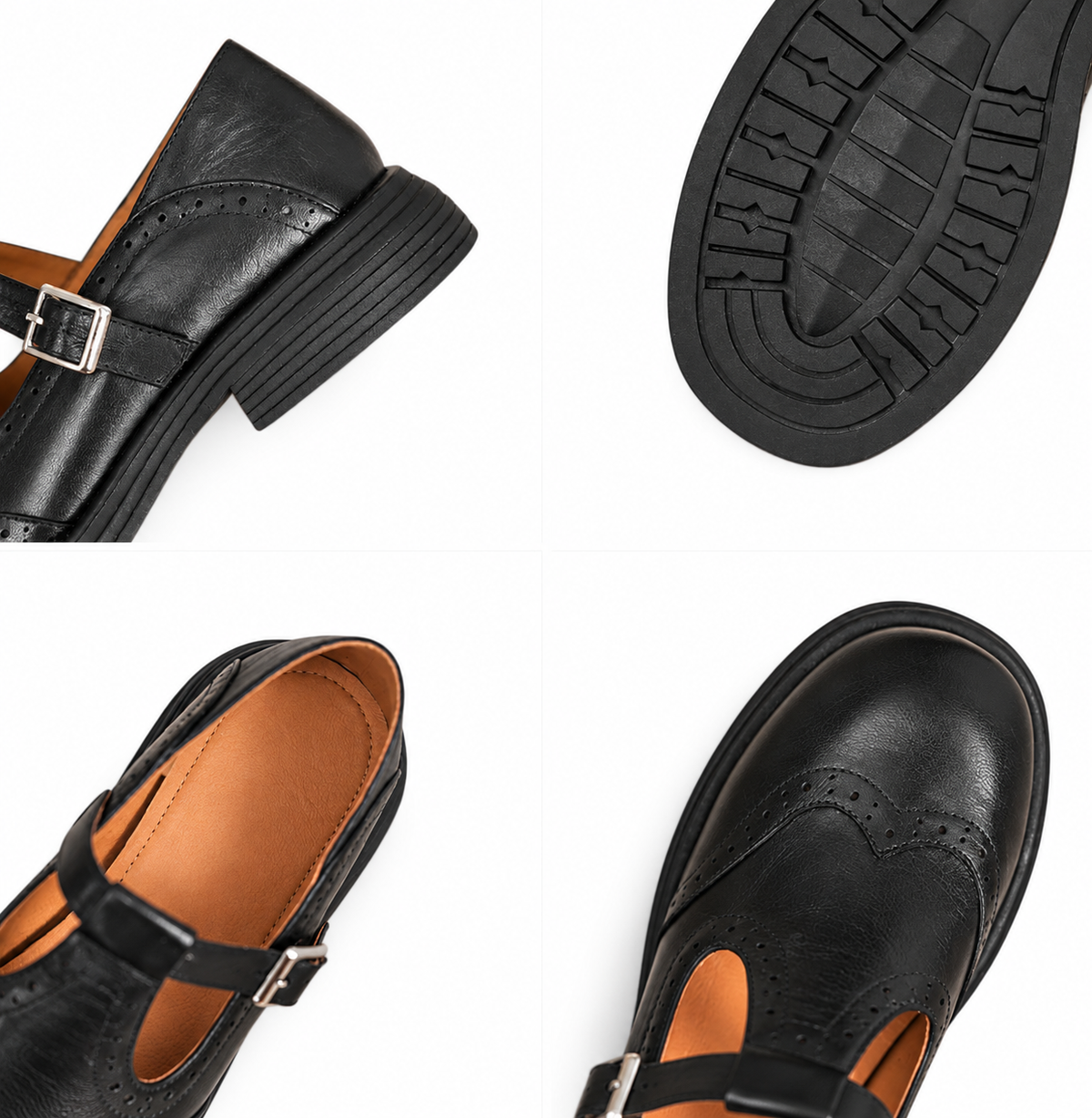 Bianca scarpe Mary Jane nere