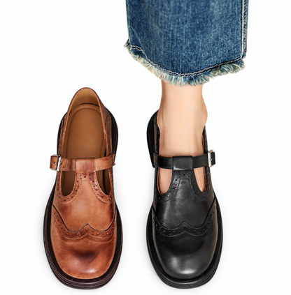 Bianca · Mary Jane Oxford in pelle
