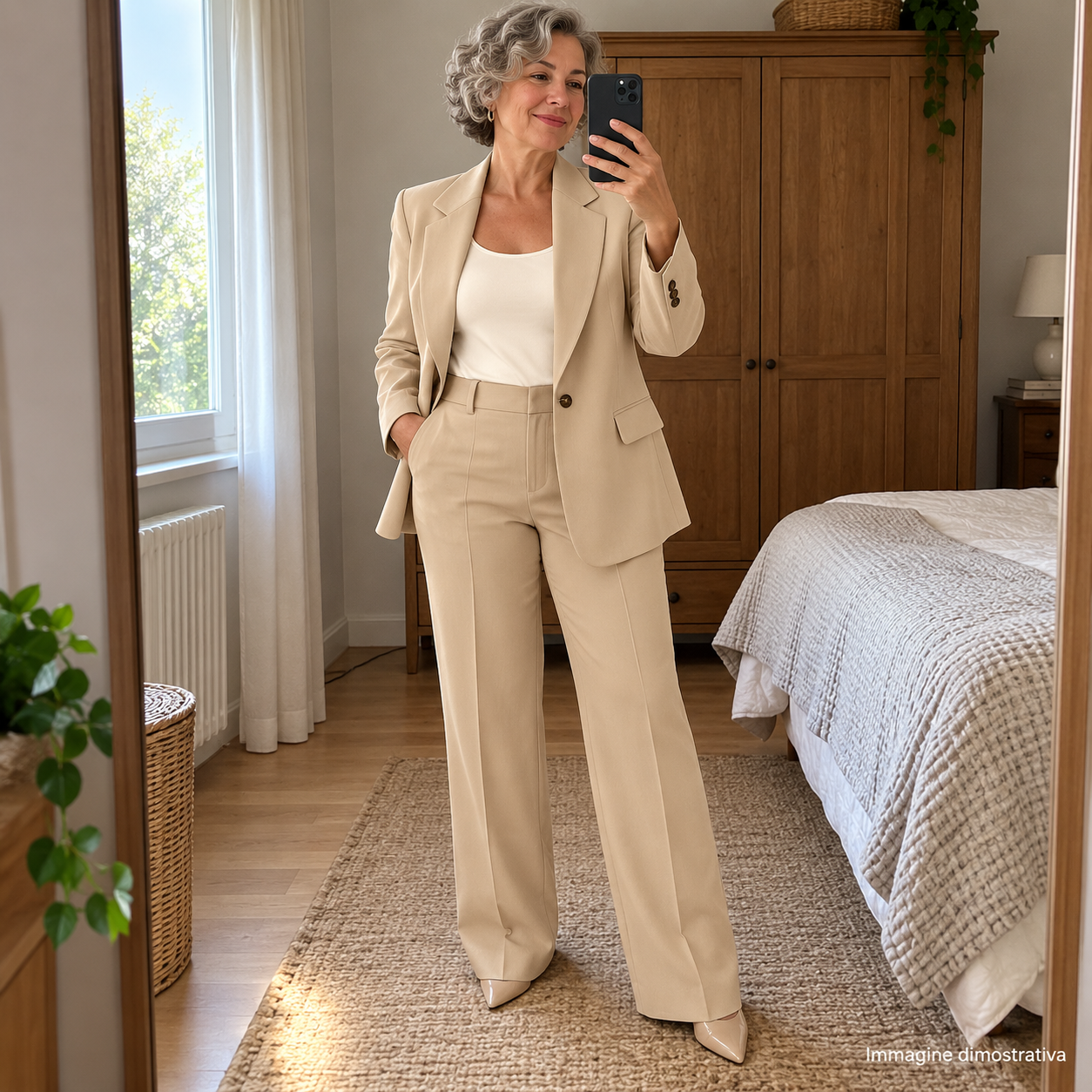 Patrizia · Tailleur con blazer e pantalone · foto cliente