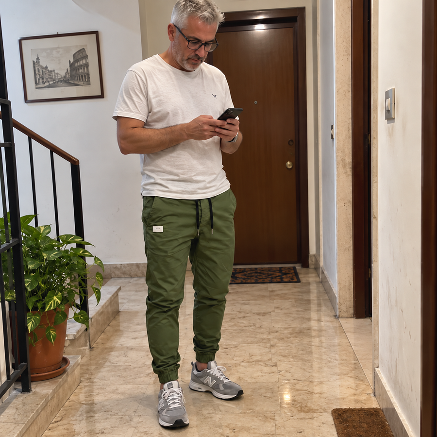 Foto del cliente per Nerio · Pantaloni jogger con coulisse