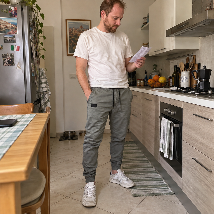 Foto del cliente per Nerio · Pantaloni jogger con coulisse