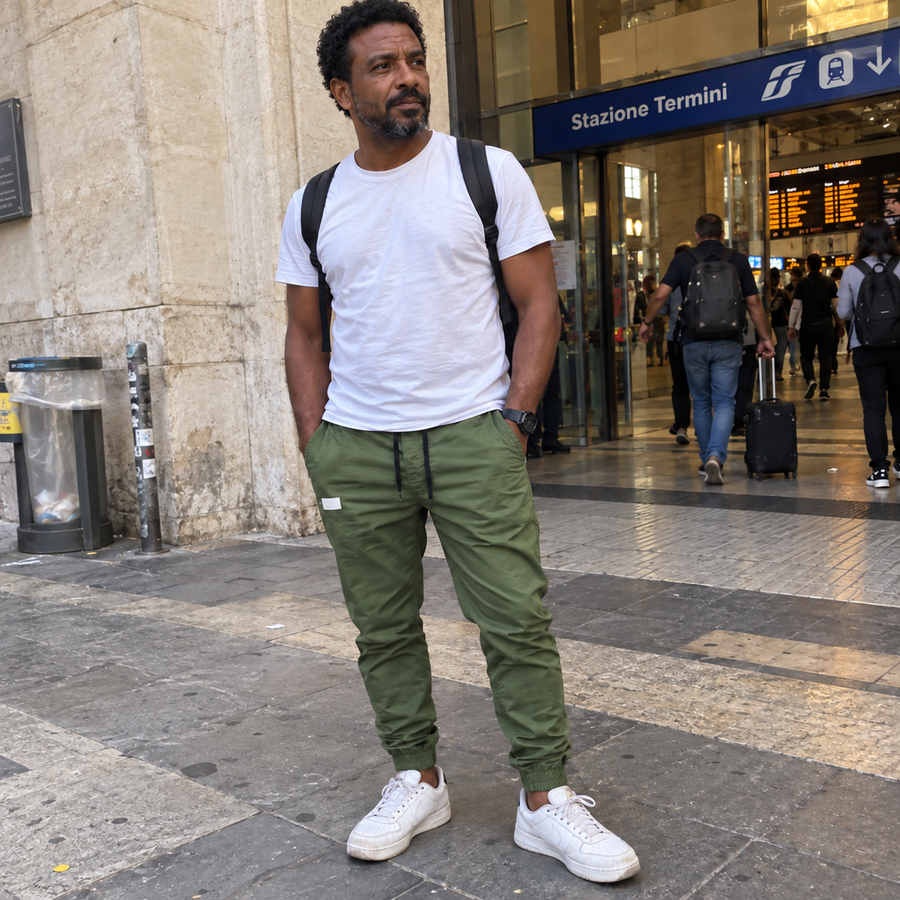 Foto del cliente per Nerio · Pantaloni jogger con coulisse