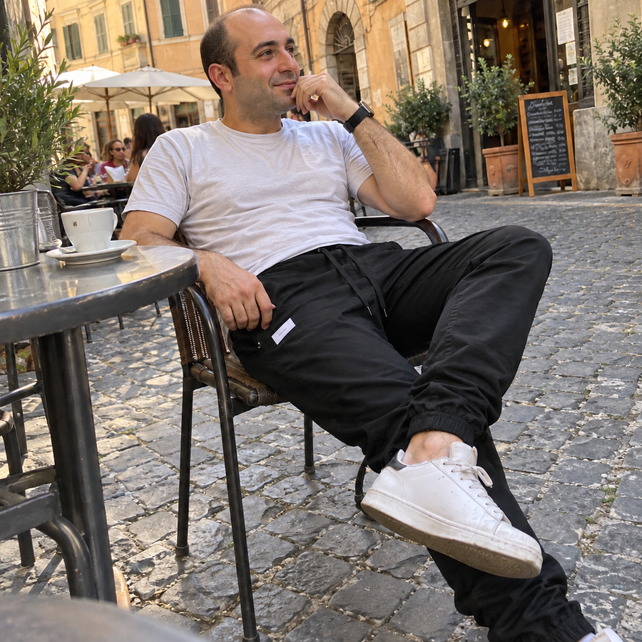 Foto del cliente per Nerio · Pantaloni jogger con coulisse