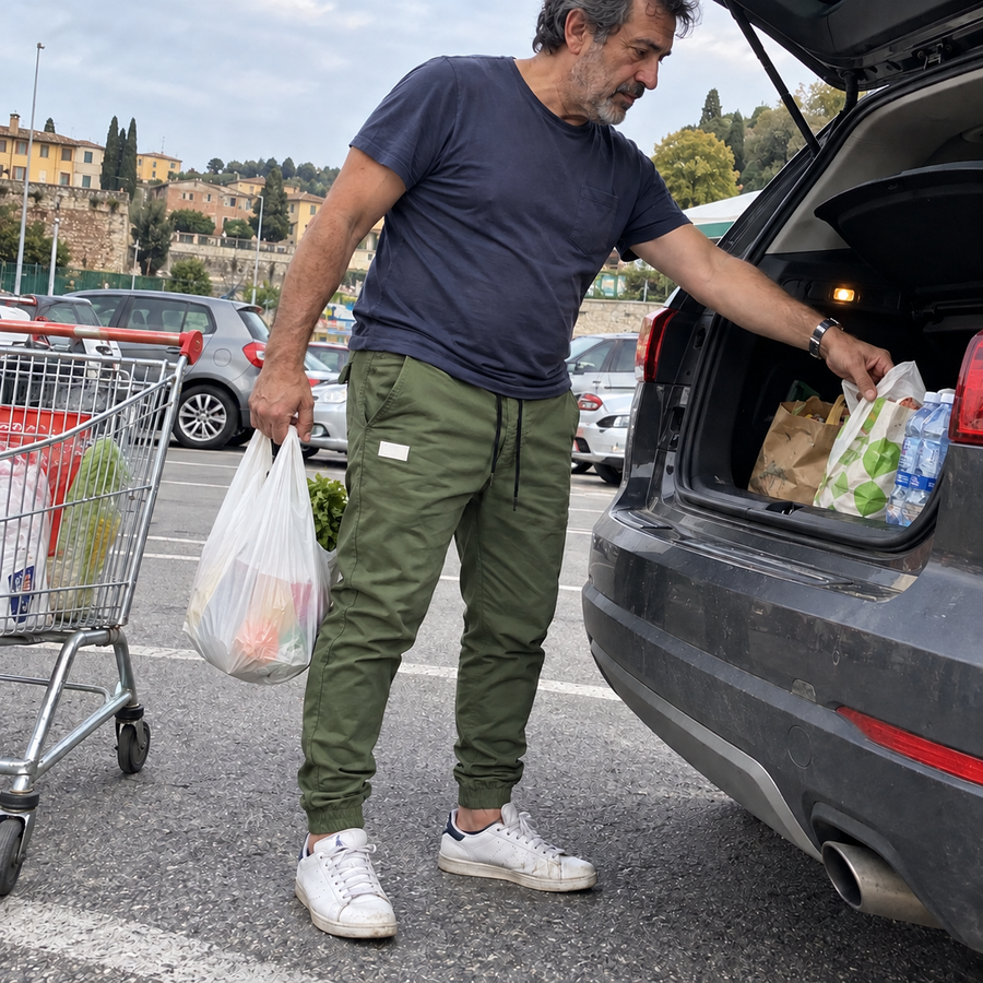 Foto del cliente per Nerio · Pantaloni jogger con coulisse