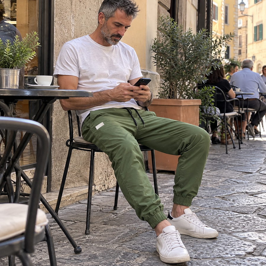Foto del cliente per Nerio · Pantaloni jogger con coulisse