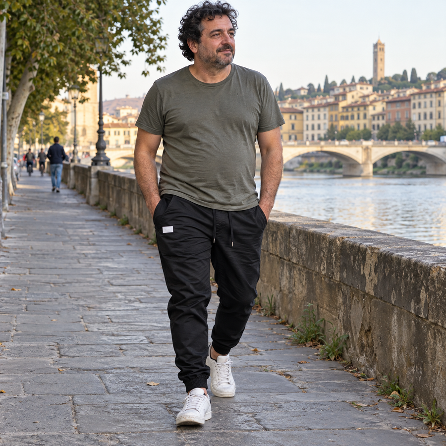 Foto del cliente per Nerio · Pantaloni jogger con coulisse