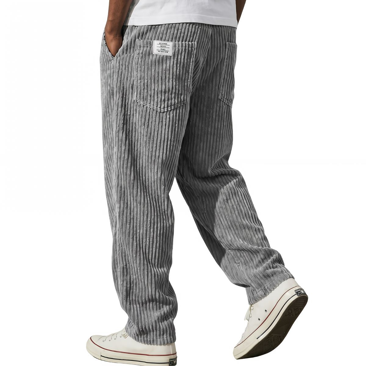 Varel · Pantaloni in velluto a coste — Grigio