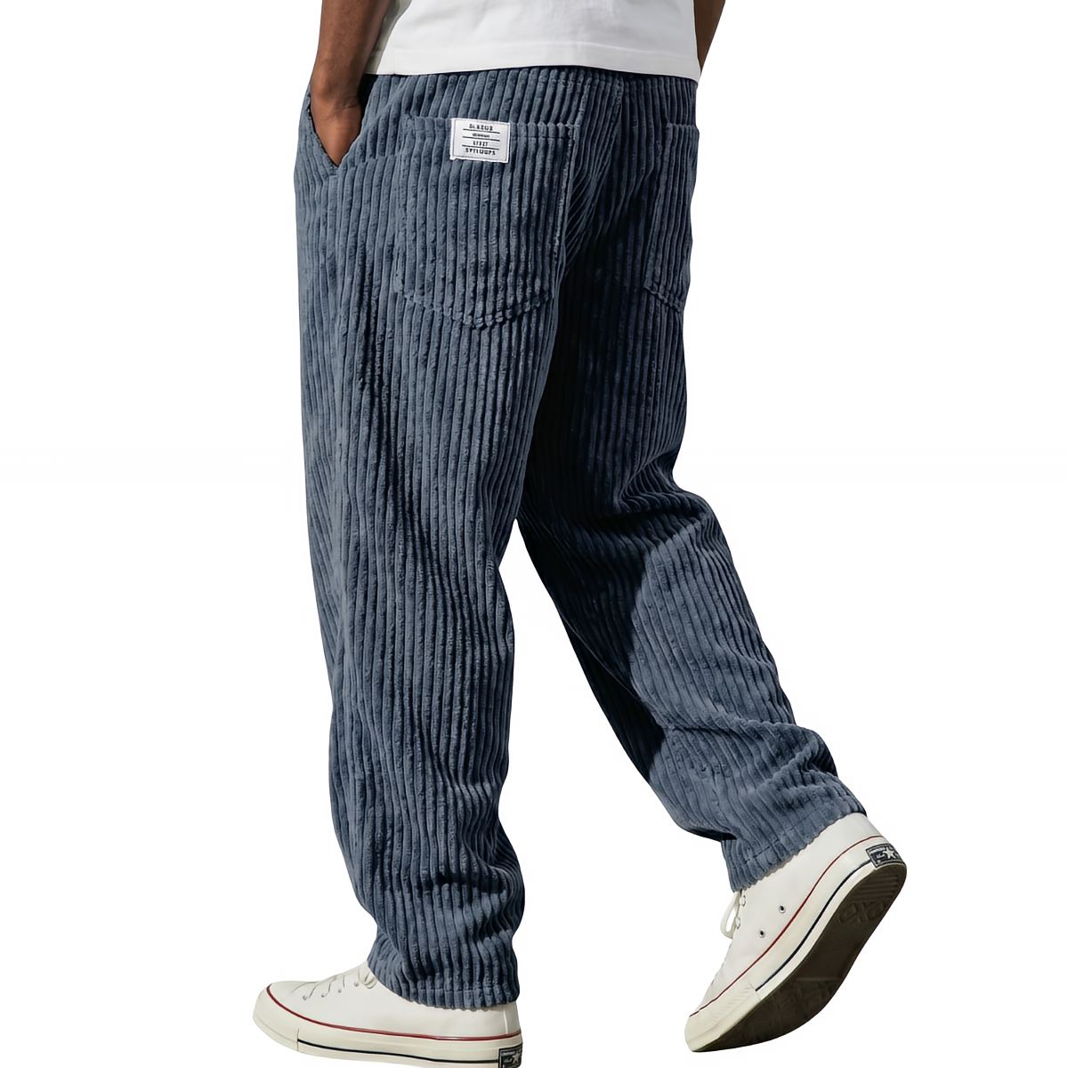 Varel · Pantaloni in velluto a coste — Blu