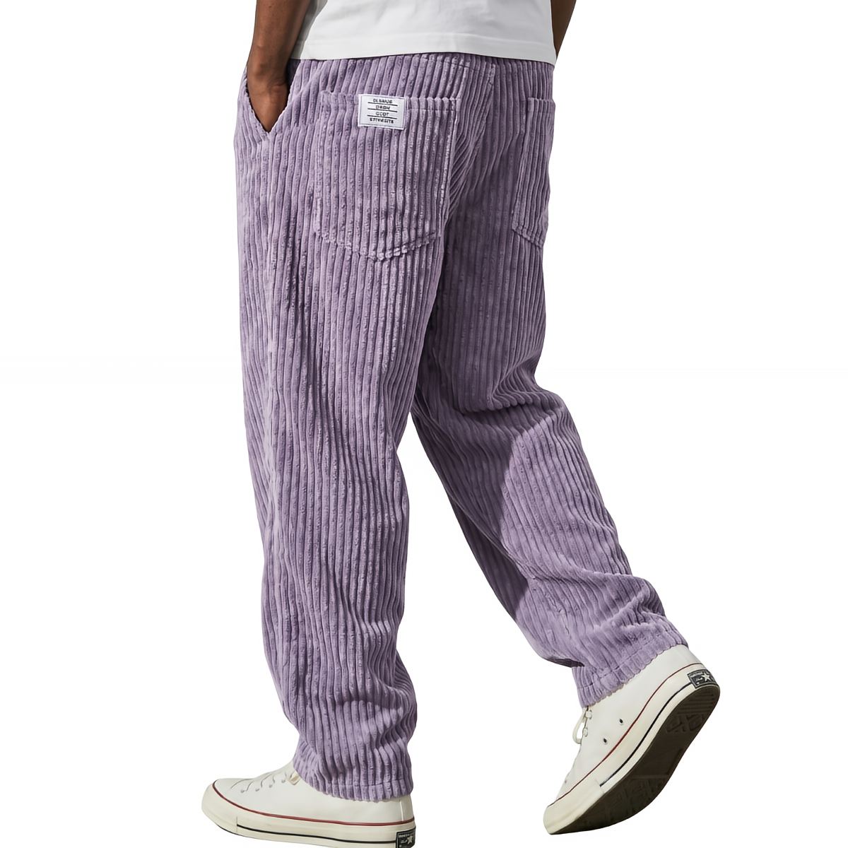 Varel · Pantaloni in velluto a coste — Viola