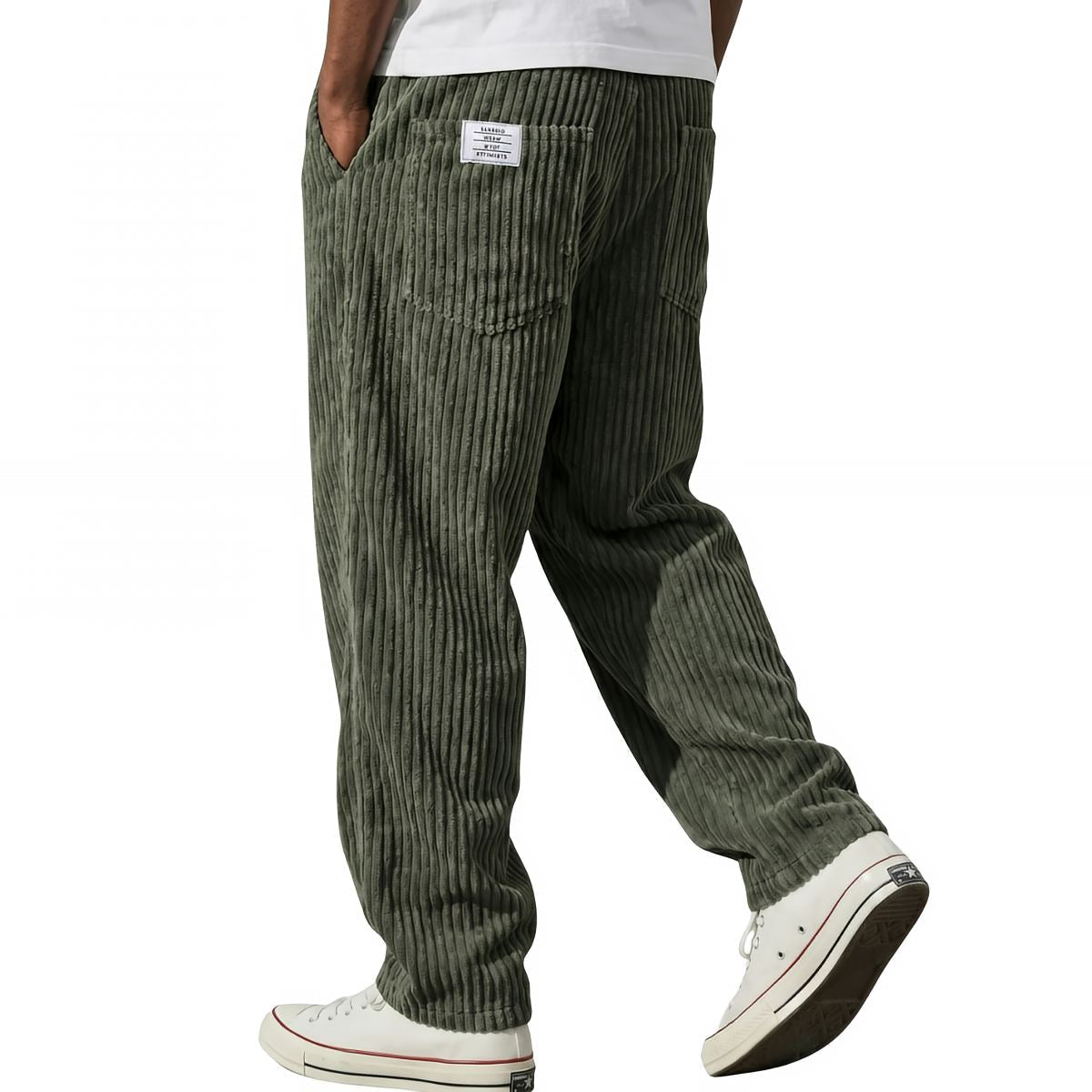 Varel · Pantaloni in velluto a coste — Verde