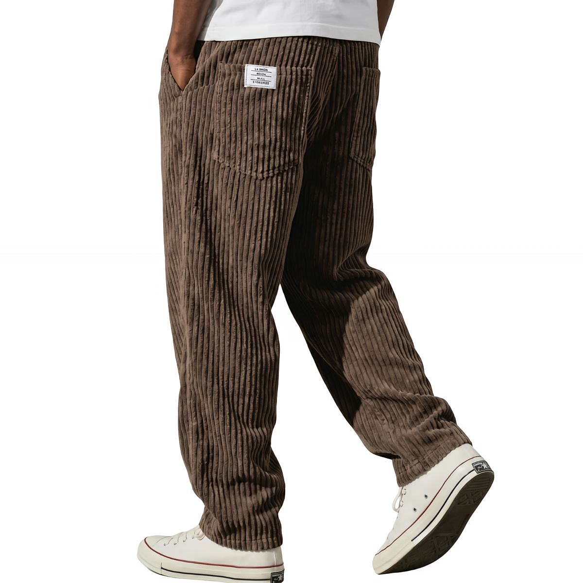 Varel · Pantaloni in velluto a coste — Marrone