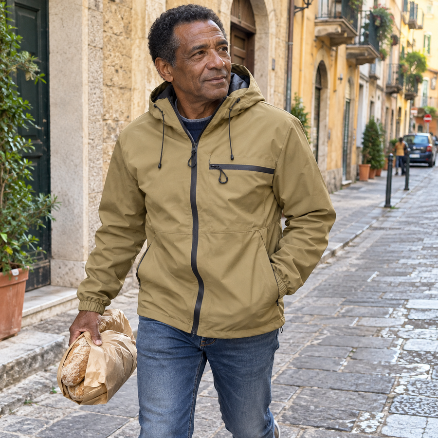 Foto del cliente per Vittore · Giacca idrorepellente con cappuccio