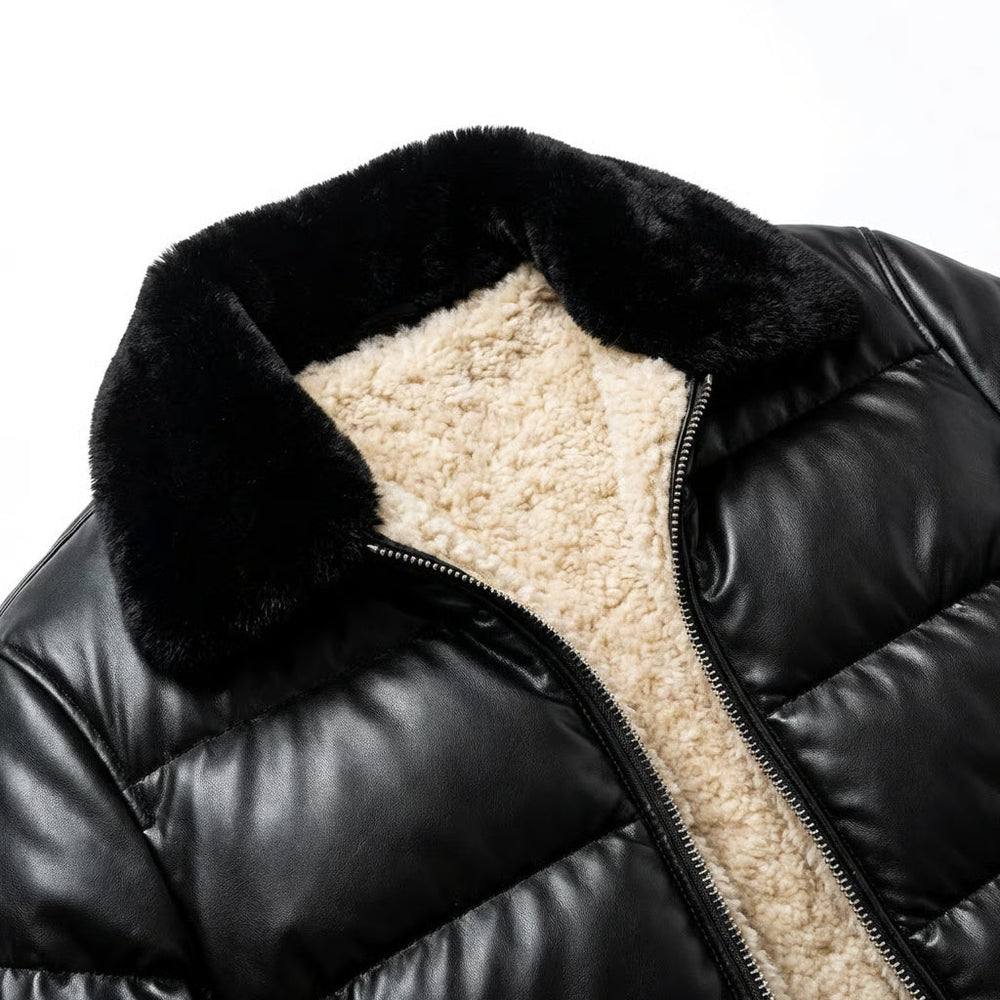 Damiano · Giacca trapuntata con interno effetto sherpa — foto 2