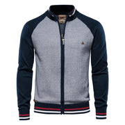 Ludovico · Cardigan con zip e maniche a contrasto — foto 3