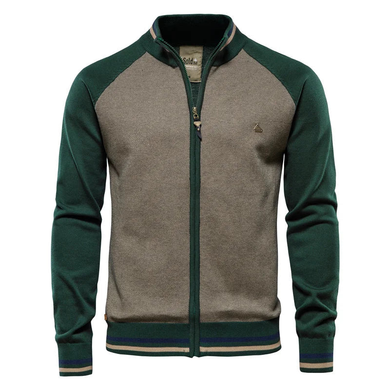 Ludovico · Cardigan con zip e maniche a contrasto — foto 9