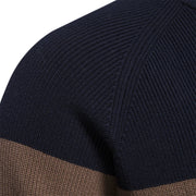 Nazario · Cardigan con zip a fasce di colore — foto 2