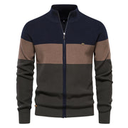 Nazario · Cardigan con zip a fasce di colore — foto 7