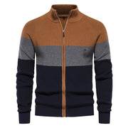 Nazario · Cardigan con zip a fasce di colore — foto 8