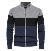 Nazario · Cardigan con zip a fasce di colore — foto 9