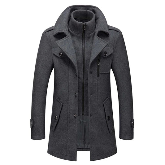 Salvatore · Cappotto con inserto a collo alto — foto 1