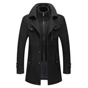 Salvatore · Cappotto con inserto a collo alto — foto 9