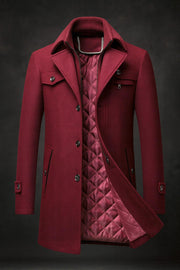Adriano · Cappotto con doppio collo e inserto interno — foto 4