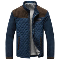 Rombo · Bomber trapuntato bicolore — Colore Marrone