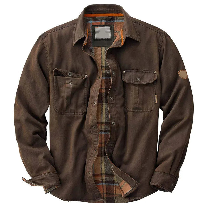 VALTORENI | Ettore — Giacca casual di ispirazione vintage · Marrone scuro