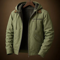 Corrado · Giacca casual autunnale con cappuccio — Colore Verde