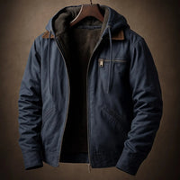 Corrado · Giacca casual autunnale con cappuccio — Colore Blu navy