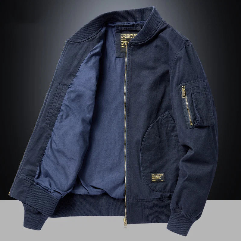 VALTORENI | AVIATORE — bomber vintage · Blu navy