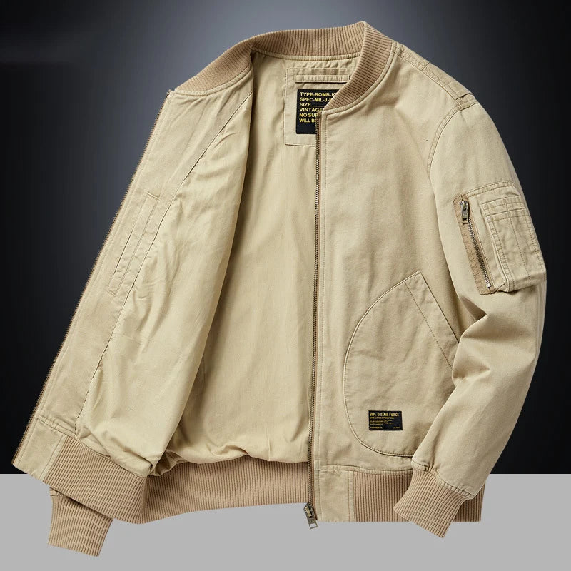 VALTORENI | AVIATORE — bomber vintage · Beige