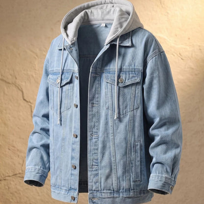 Dario · Giacca denim con cappuccio